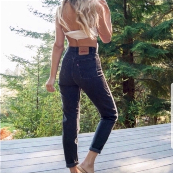 Levi's Denim - Levi's Vintage 551 Black High Rise Mom Jeans